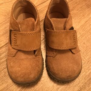 UMI Suede toddler winter boots in dark beige
